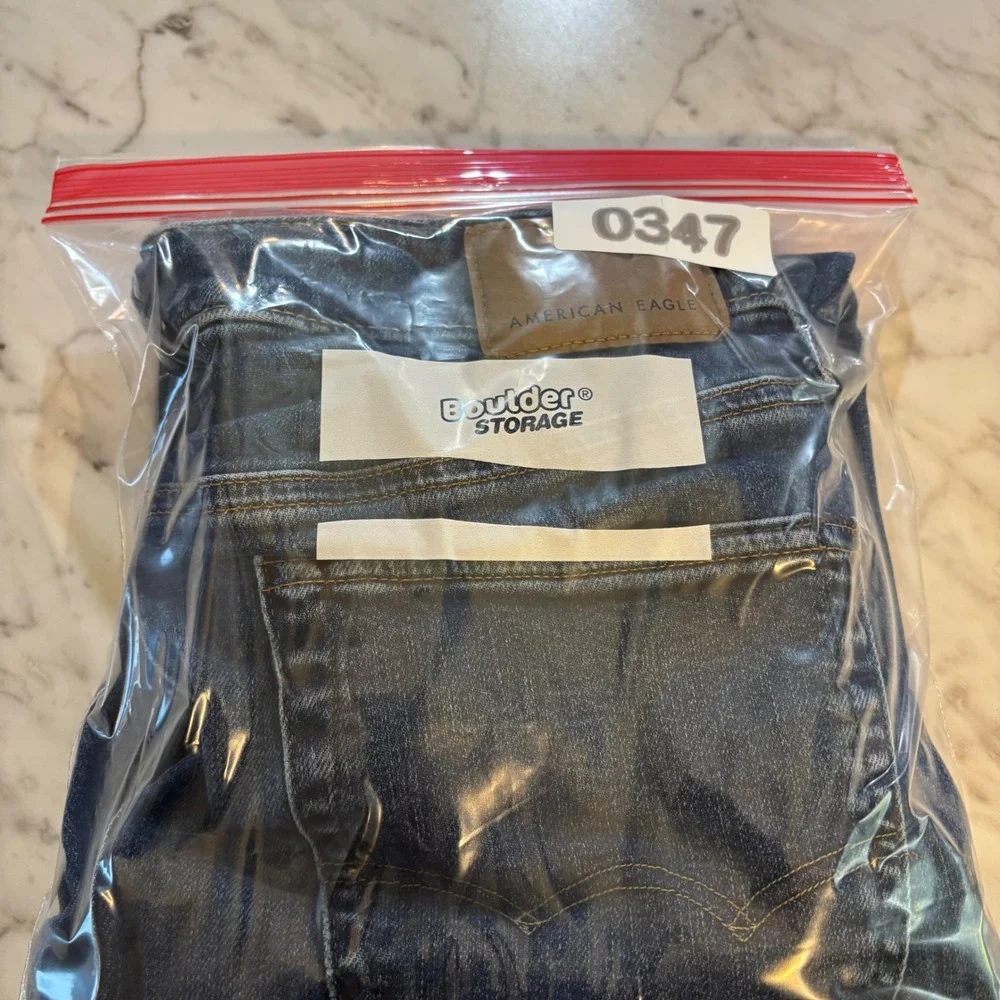 American Eagle Airflex+ Real Good Mens Straight Leg Jeans Blue 30x30‎